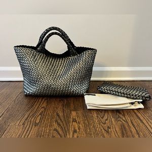 Naghedi St. Barths Medium Metallic Tote in Etoile